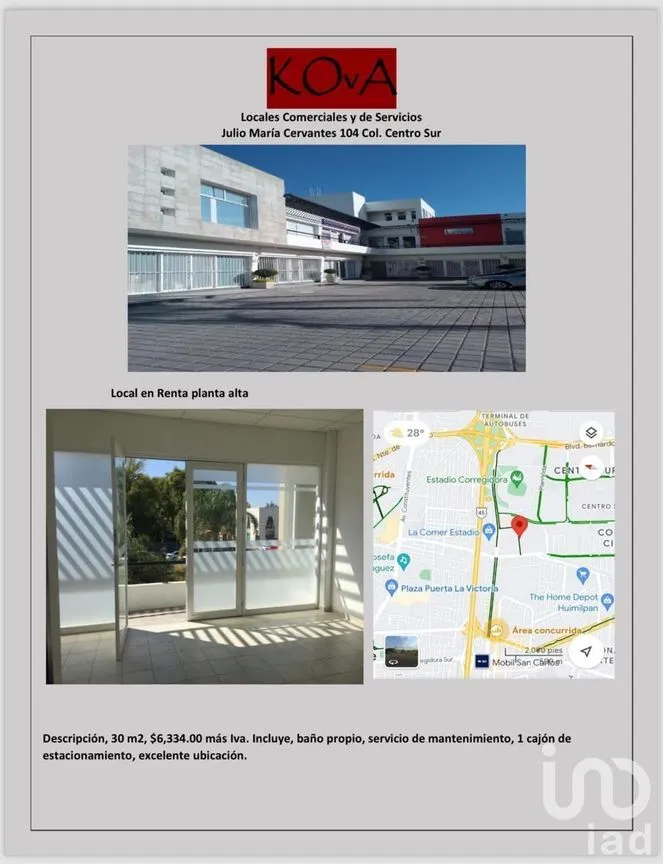 Local en Renta en Centro Sur, Querétaro, Querétaro | NEX-229972 | iad México | Foto 2 de 12