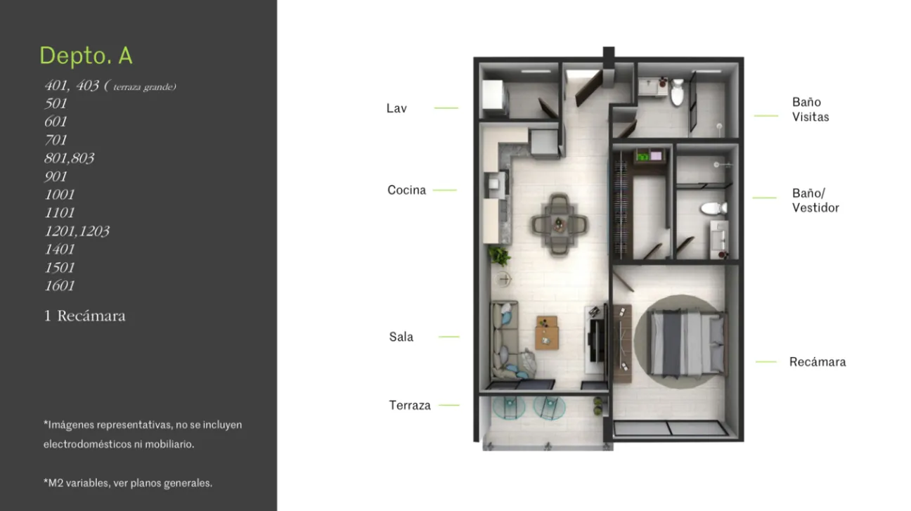 Departamento en Venta en Cancún Centro, Benito Juárez, Quintana Roo | NEX-271886 | iad México | Foto 6 de 11