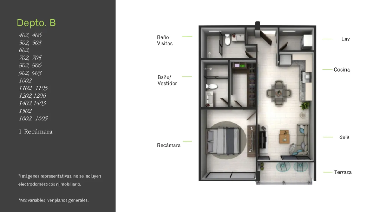 Departamento en Venta en Cancún Centro, Benito Juárez, Quintana Roo | NEX-271886 | iad México | Foto 7 de 11
