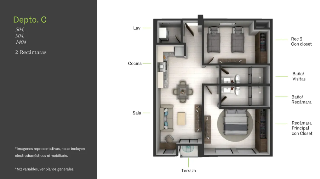 Departamento en Venta en Cancún Centro, Benito Juárez, Quintana Roo | NEX-271886 | iad México | Foto 8 de 11