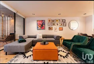 NEX-232136 - Departamento en Renta, con 2 recamaras, con 2 baños, con 135 m2 de construcción en Hipódromo, CP 06100, Ciudad de México.