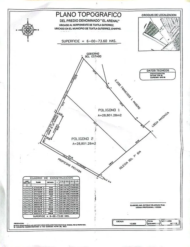 Terreno en Venta en Campestre Arenal, Tuxtla Gutiérrez, Chiapas | NEX-267147 | iad México | Foto 6 de 6