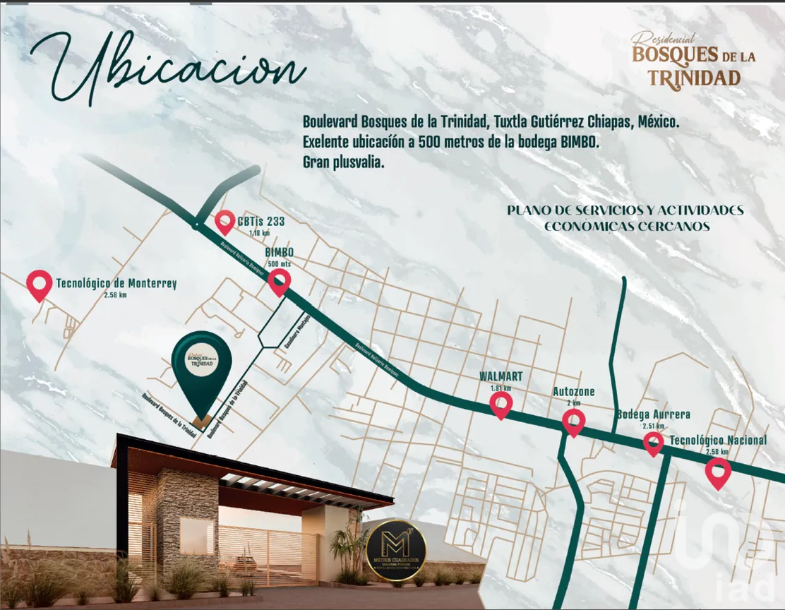 Terreno en Venta en Bosques de la Trinidad, Tuxtla Gutiérrez, Chiapas | NEX-278704 | iad México | Foto 2 de 6