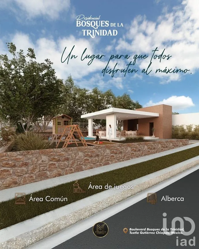 Terreno en Venta en Bosques de la Trinidad, Tuxtla Gutiérrez, Chiapas | NEX-278704 | iad México | Foto 1 de 6