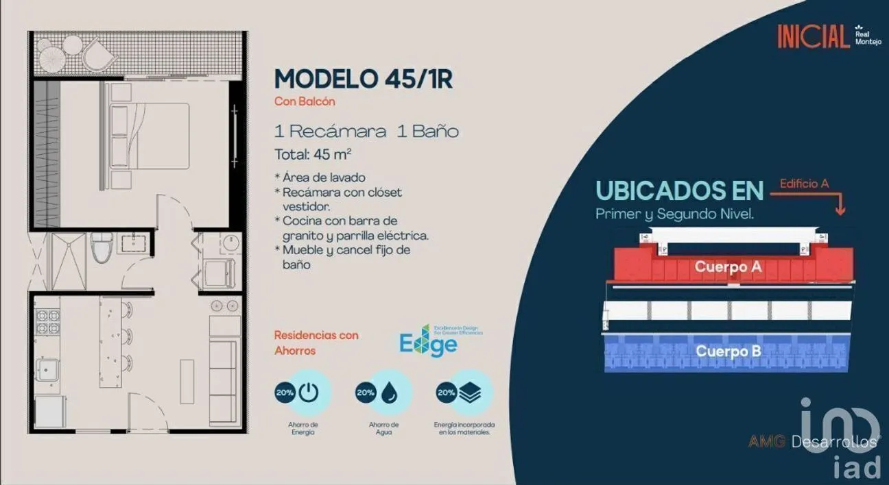 Departamento en Venta en Real Montejo, Mérida, Yucatán | NEX-227211 | iad México | Foto 9 de 9