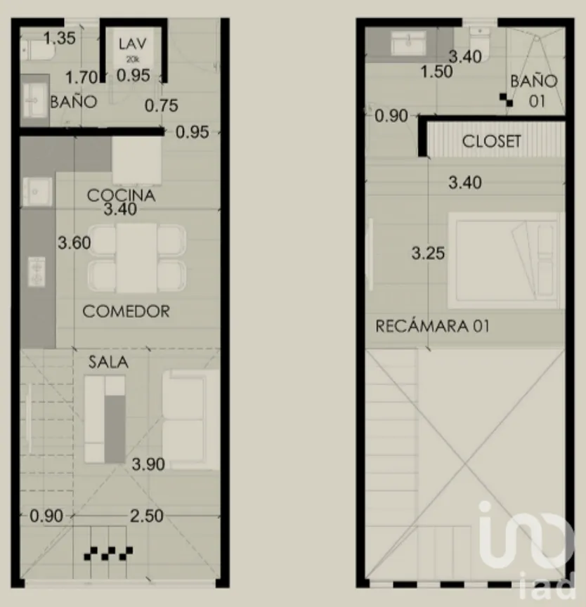 Departamento en Venta en Temozon Norte, Mérida, Yucatán | NEX-227199 | iad México | Foto 8 de 9