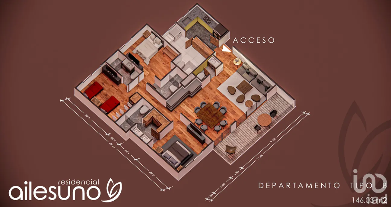 Departamento en Venta en Calacoaya, Atizapán de Zaragoza, Estado De México | NEX-232023 | iad México | Foto 11 de 12