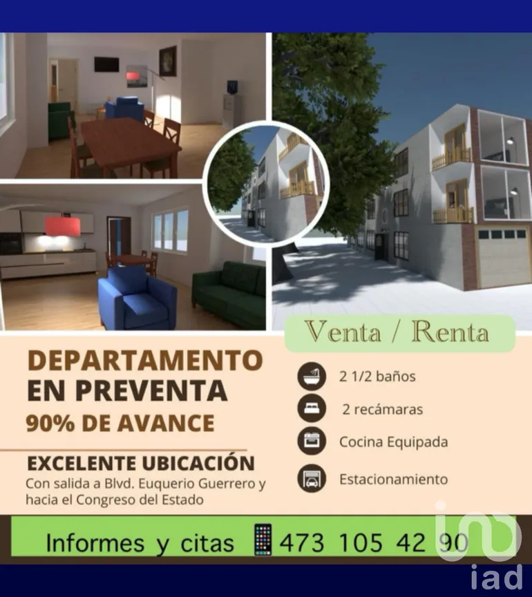 Departamento en Renta en Marfil Centro, Guanajuato, Guanajuato | NEX-230173 | iad México | Foto 1 de 21