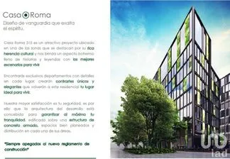 NEX-200736 - Departamento en Venta, con 3 recamaras, con 2 baños, con 111 m2 de construcción en Roma Sur, CP 06760, Ciudad de México.