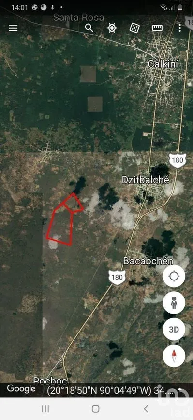Terreno en Venta en Dzitbalche, Calkiní, Campeche | NEX-275243 | iad México | Foto 1 de 1