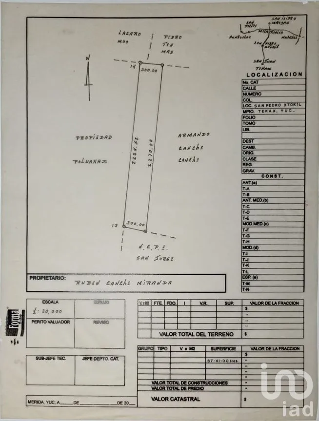 Terreno en Venta en Tzucacab Centro, Tzucacab, Yucatán | NEX-275369 | iad México | Foto 1 de 1