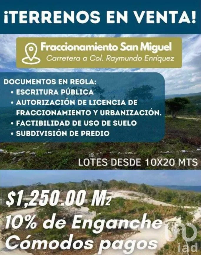 Terreno en Venta en Campestre Arenal, Tuxtla Gutiérrez, Chiapas | NEX-280751 | iad México | Foto 4 de 9