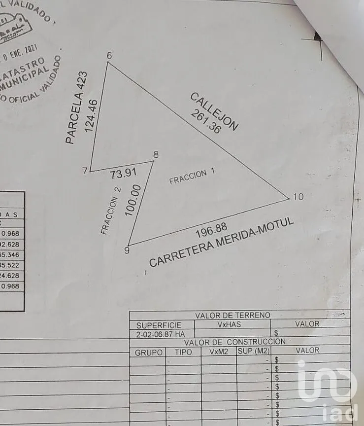 Terreno en Venta en Motul de Carrillo Puerto Centro, Motul, Yucatán | NEX-279324 | iad México | Foto 1 de 1