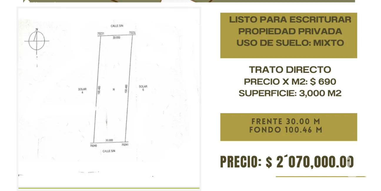 Terreno en Venta en Motul de Carrillo Puerto Centro, Motul, Yucatán | NEX-279504 | iad México | Foto 1 de 2