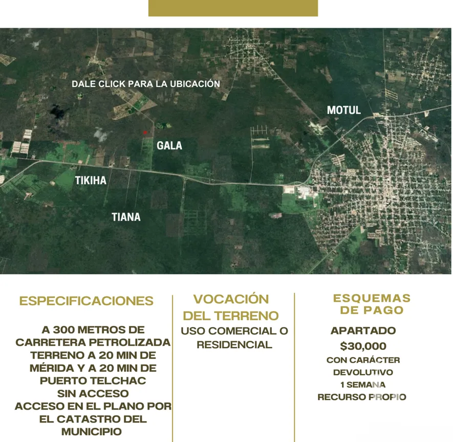 Terreno en Venta en Motul de Carrillo Puerto Centro, Motul, Yucatán | NEX-279506 | iad México | Foto 2 de 2