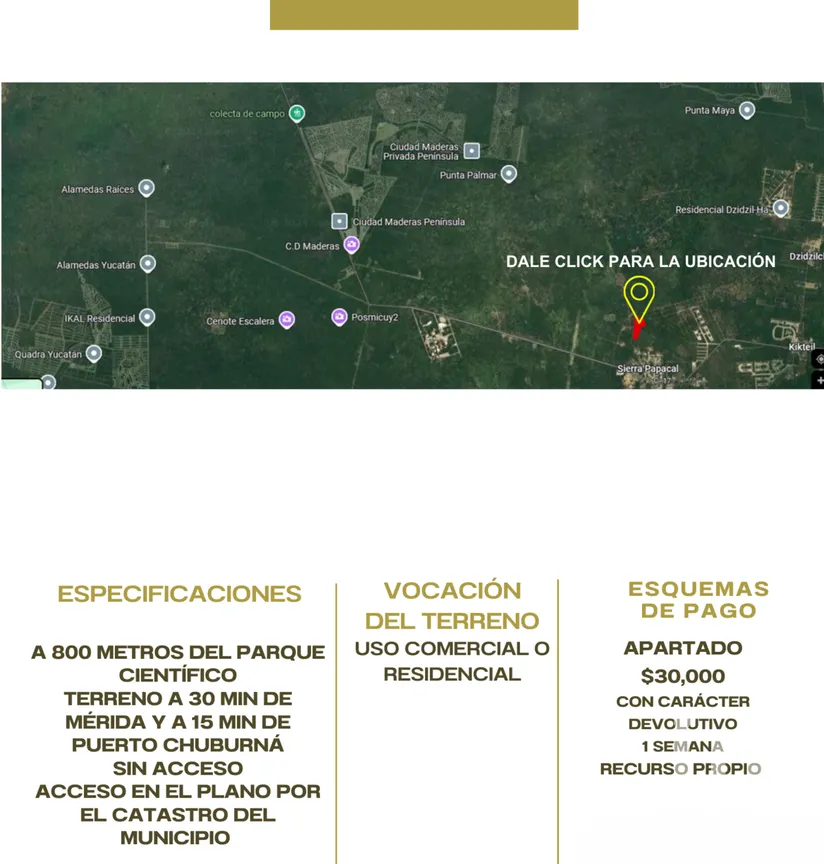 Terreno en Venta en Sierra Papacal, Mérida, Yucatán | NEX-279509 | iad México | Foto 2 de 2