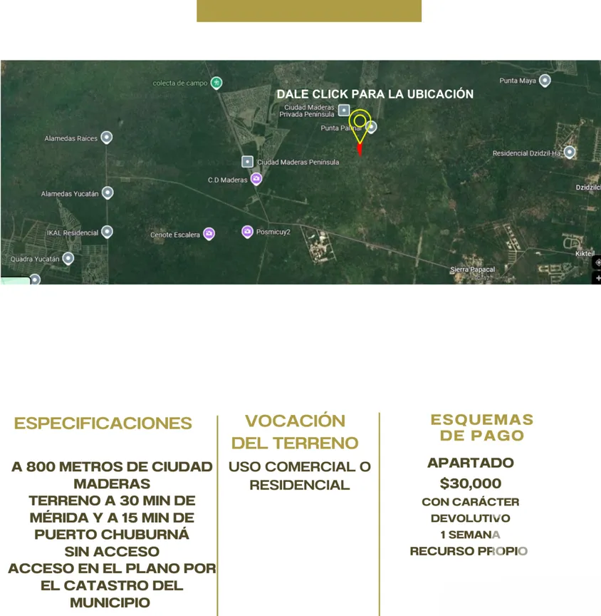 Terreno en Venta en Sierra Papacal, Mérida, Yucatán | NEX-279512 | iad México | Foto 2 de 2