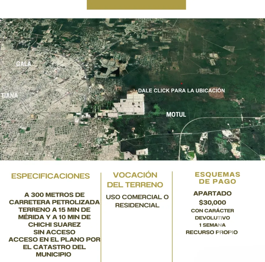 Terreno en Venta en Sitpach, Mérida, Yucatán | NEX-279514 | iad México | Foto 2 de 2