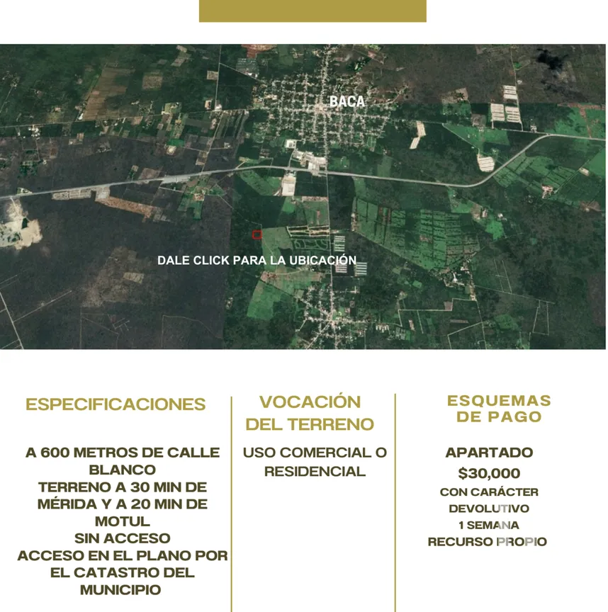 Terreno en Venta en Tixkuncheil, Baca, Yucatán | NEX-279515 | iad México | Foto 2 de 2