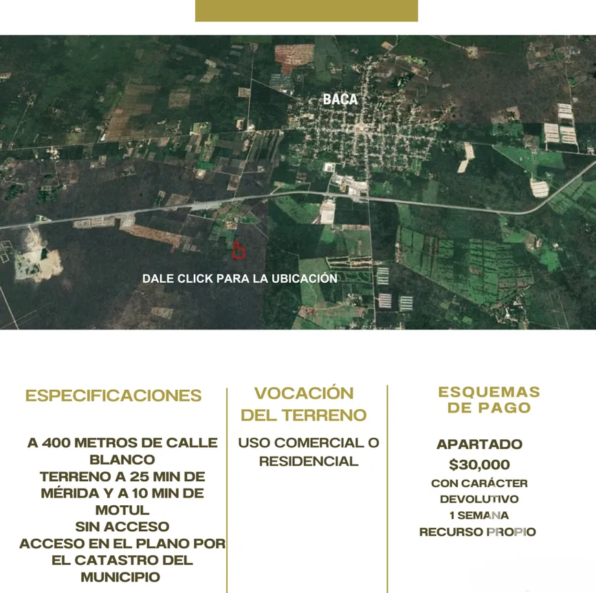 Terreno en Venta en Tixkuncheil, Baca, Yucatán | NEX-279518 | iad México | Foto 2 de 2