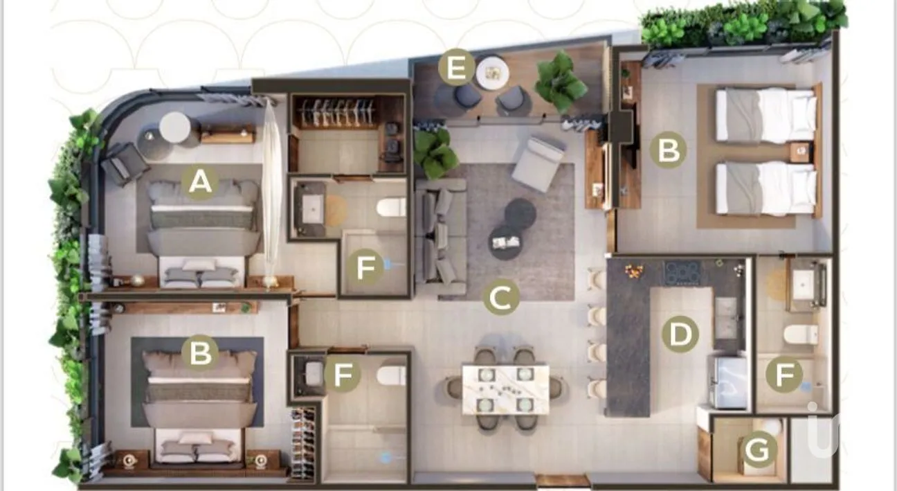 Departamento en Venta en Campestre, Mérida, Yucatán | NEX-289189 | iad México | Foto 8 de 8