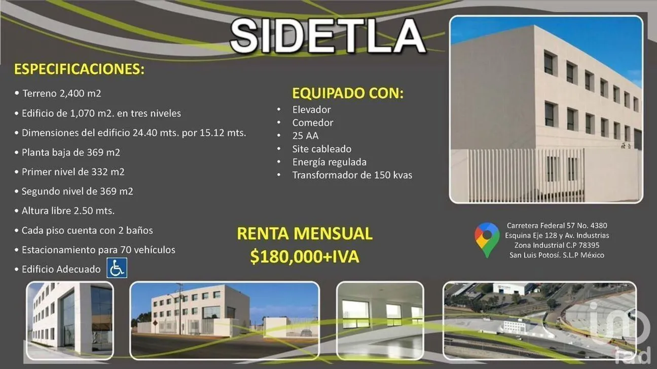 Oficina en Renta en Zona Industrial, San Luis Potosí, San Luis Potosí | NEX-228280 | iad México | Foto 4 de 6