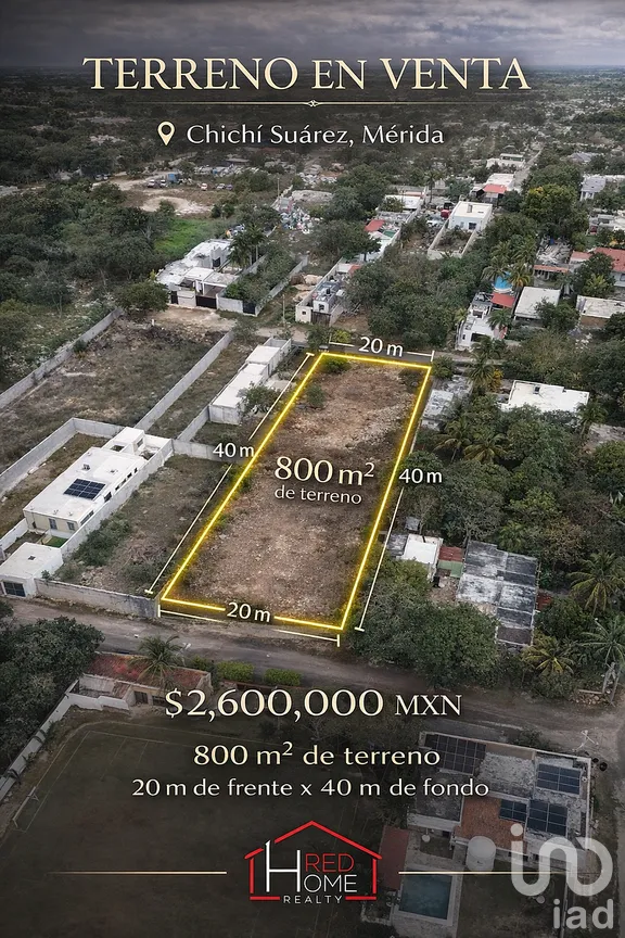 Terreno en Venta en Chichi Suárez, Mérida, Yucatán | NEX-292999 | iad México | Foto 1 de 8