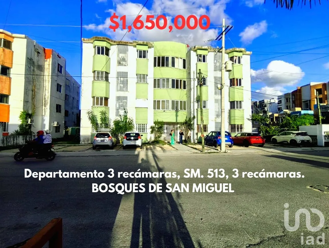 Departamento en Venta en Bosques San Miguel, Benito Juárez, Quintana Roo | NEX-296649 | iad México | Foto 1 de 10