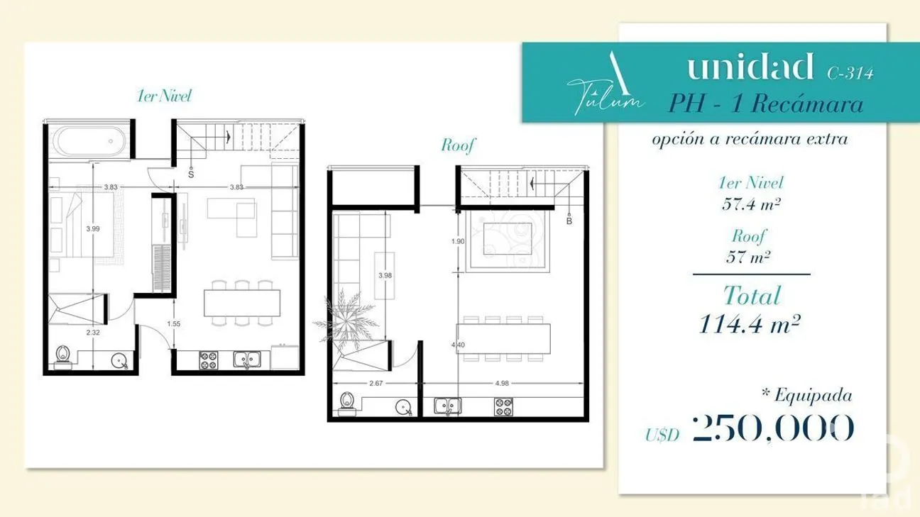 Departamento en Venta en Akumal, Tulum, Quintana Roo | NEX-267030 | iad México | Foto 5 de 13