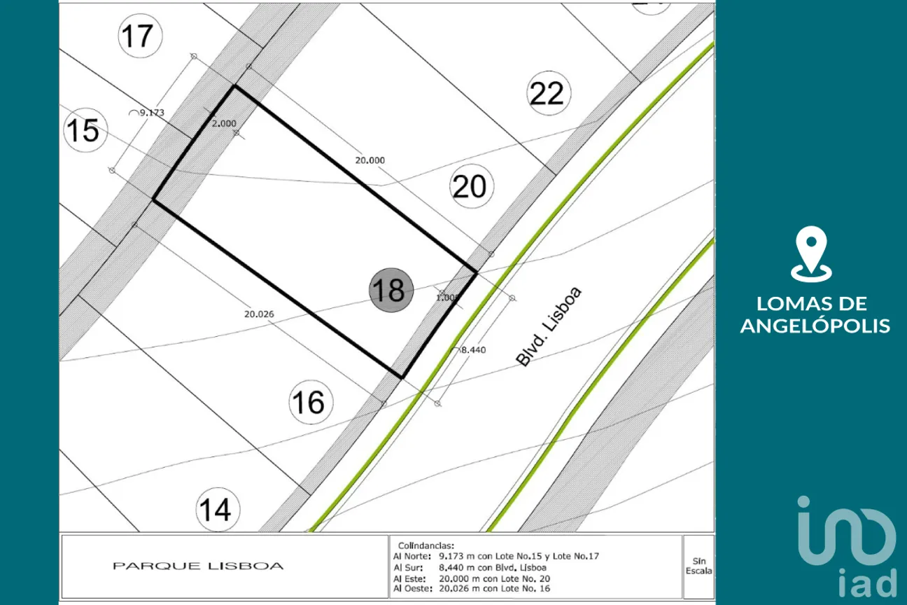 Terreno en Venta en Lomas de Angelópolis, San Andrés Cholula, Puebla | NEX-227397 | iad México | Foto 2 de 2