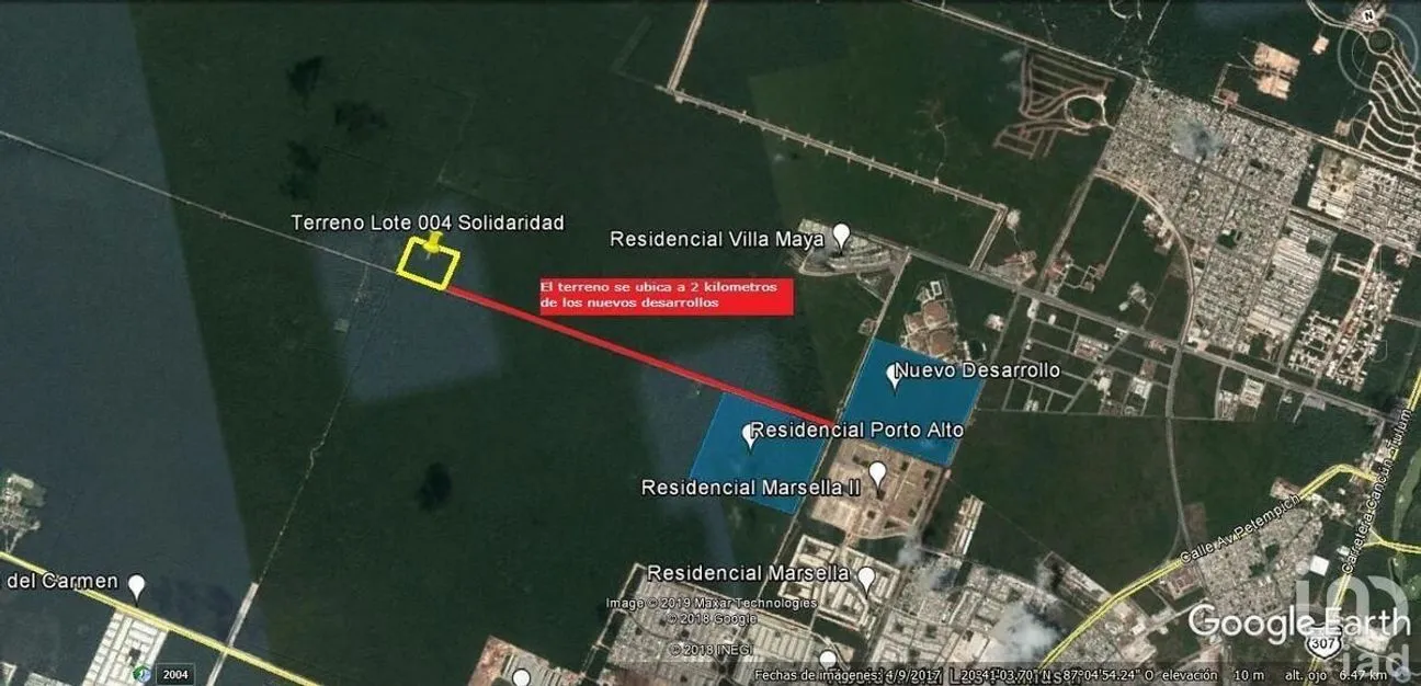 Terreno en Venta en Playa del Carmen, Solidaridad, Quintana Roo | NEX-226802 | iad México | Foto 4 de 6