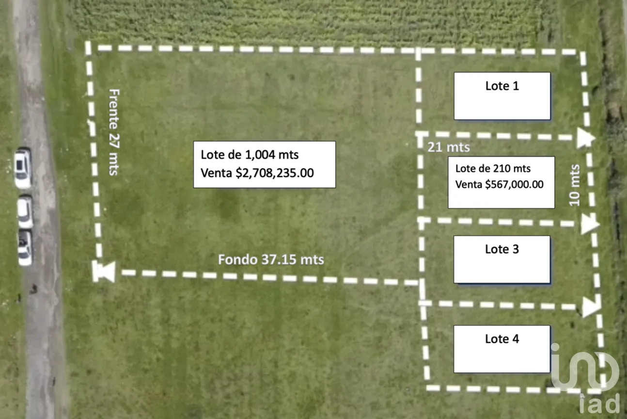 Terreno en Venta en San Cristóbal Tecolit, Zinacantepec, Estado de México | NEX-278358 | iad México | Foto 2 de 9