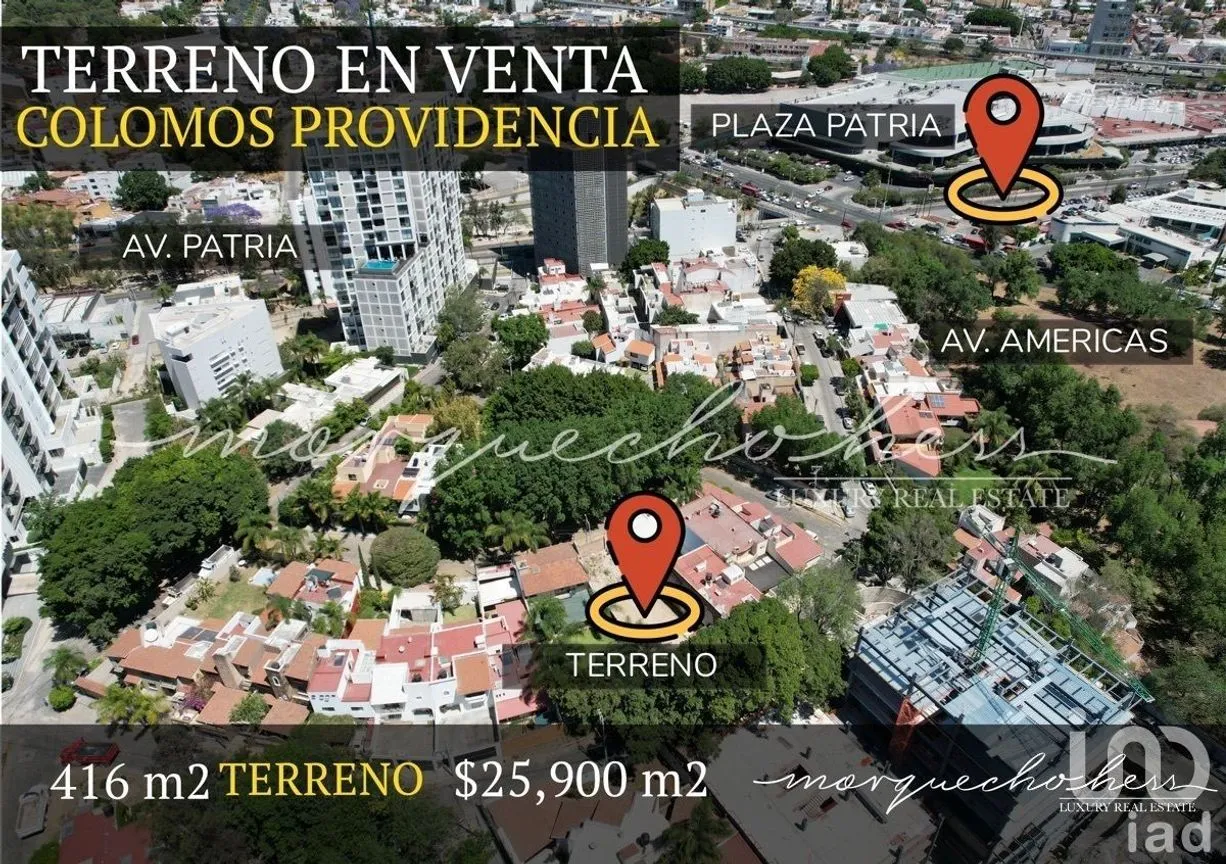 Terreno en Venta en Colomos Providencia, Guadalajara, Jalisco | NEX-229277 | iad México | Foto 2 de 13