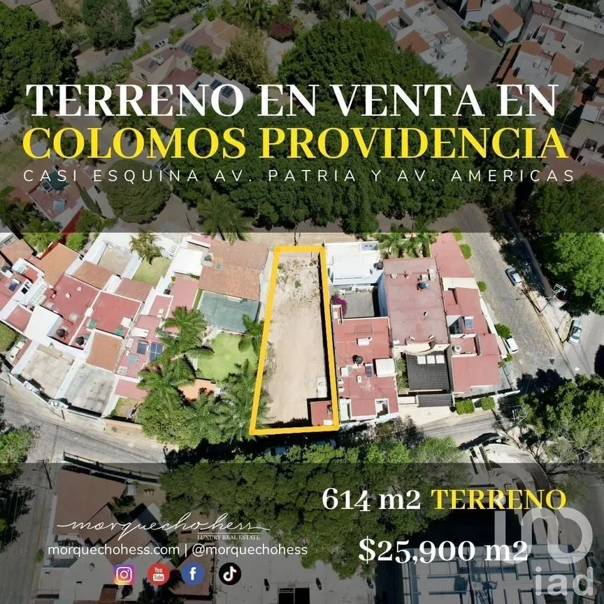 Terreno en Venta en Colomos Providencia, Guadalajara, Jalisco | NEX-229277 | iad México | Foto 12 de 13