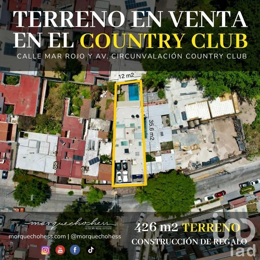 Terreno en Venta en Country Club, Guadalajara, Jalisco | NEX-270201 | iad México | Foto 1 de 26