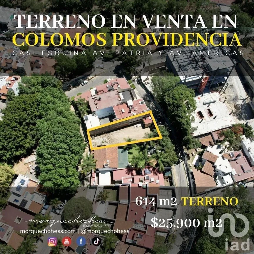 Terreno en Venta en Colomos Providencia, Guadalajara, Jalisco | NEX-274563 | iad México | Foto 11 de 13
