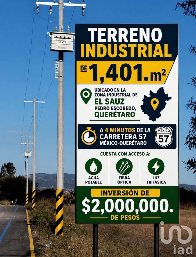 Terreno en Venta en El Sáuz Alto, Pedro Escobedo, Querétaro | NEX-255060 | iad México | Foto 3 de 6