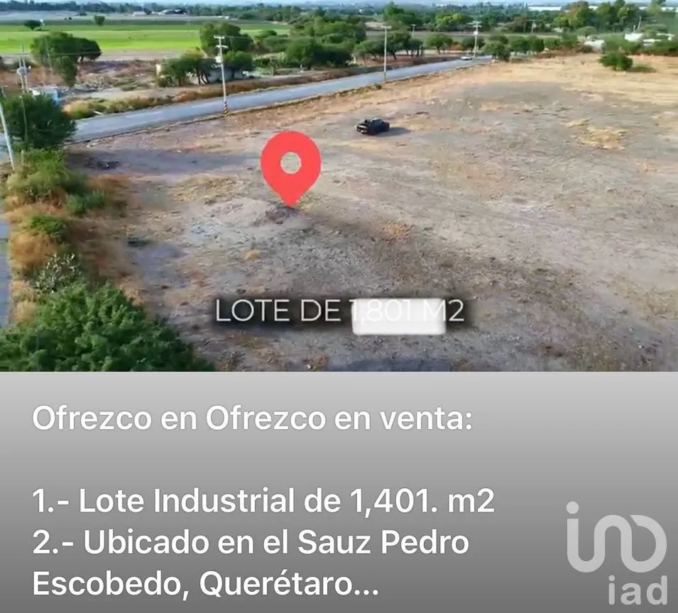 Terreno en Venta en El Sáuz Alto, Pedro Escobedo, Querétaro | NEX-255060 | iad México | Foto 6 de 6