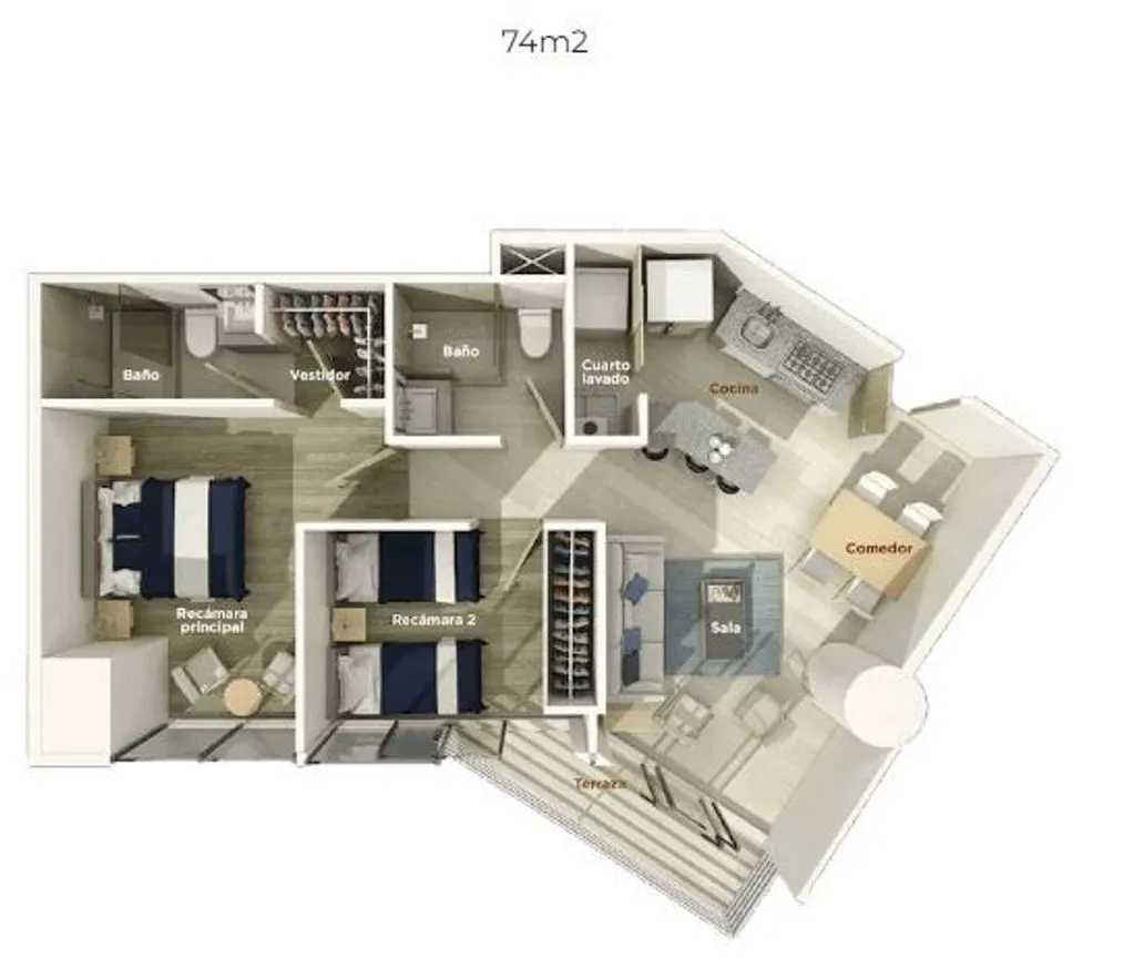 Departamento en Venta en Insurgentes Mixcoac, Benito Juárez, Ciudad de México | NEX-196800 | iad México | Foto 5 de 12