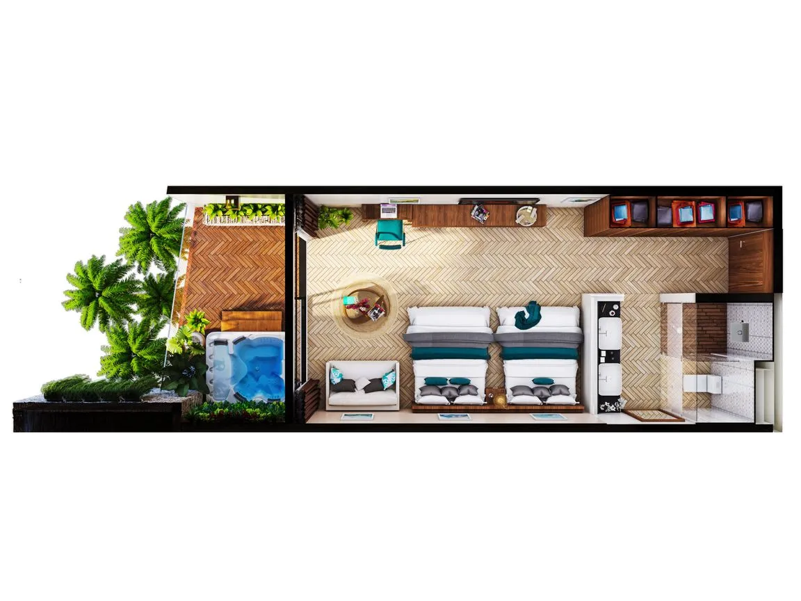 Departamento en Venta en Cancún (Internacional de Cancún), Benito Juárez, Quintana Roo | NEX-187573 | iad México | Foto 7 de 9