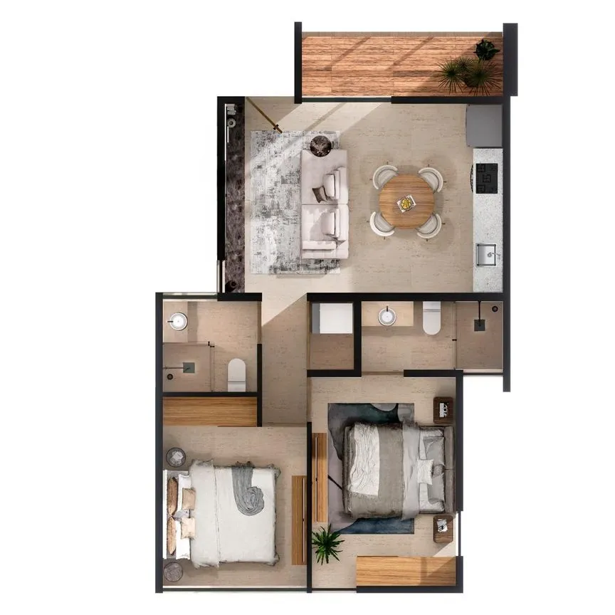 Departamento en Venta en Dzityá, Mérida, Yucatán | NEX-255119 | iad México | Foto 3 de 7