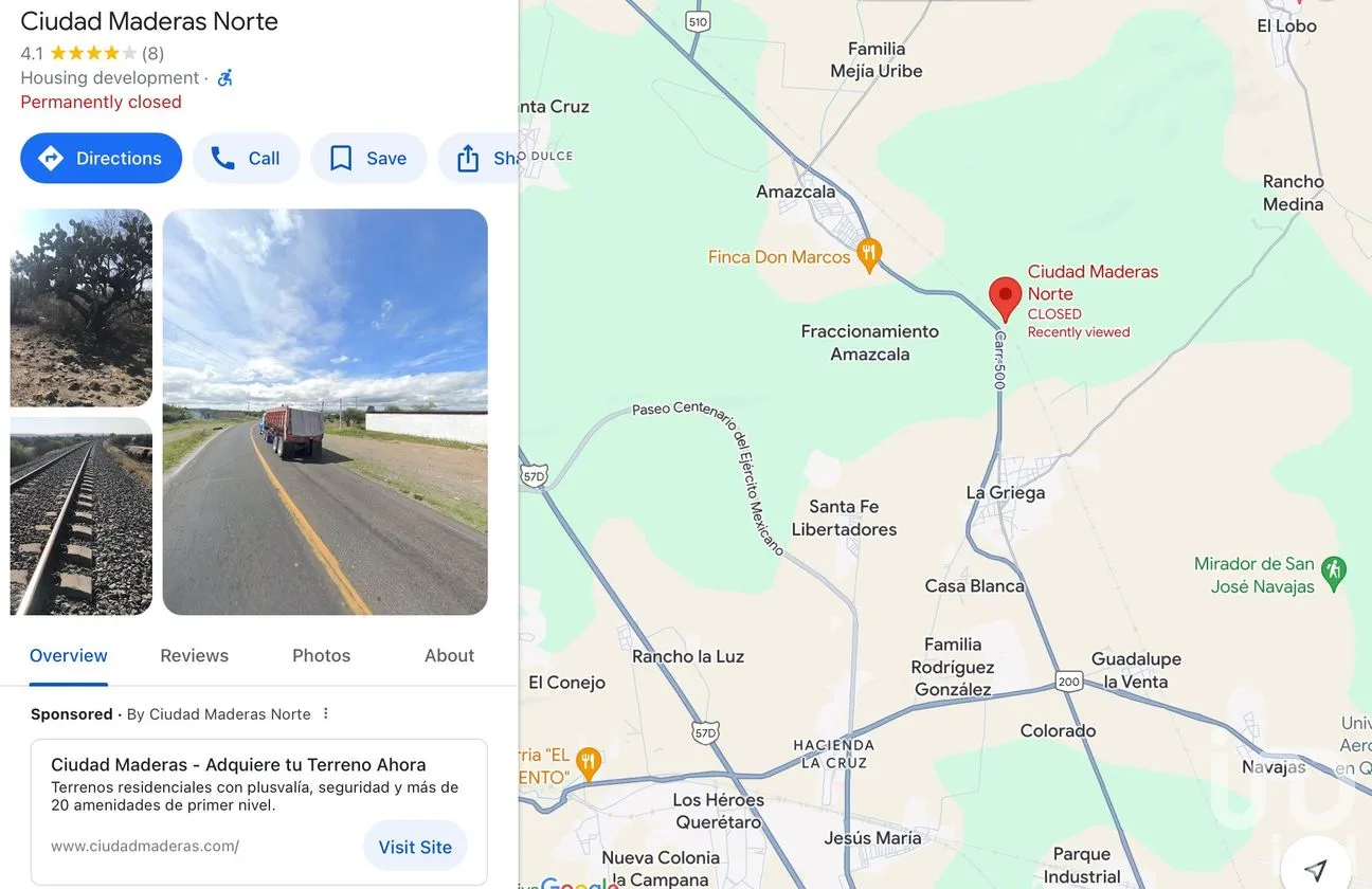 Terreno en Venta en Ciudad Maderas, El Marqués, Querétaro | NEX-213127 | iad México | Foto 4 de 5