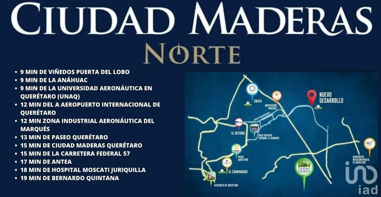 Terreno en Venta en Amazcala, El Marqués, Querétaro | NEX-185981 | iad México | Foto 2 de 5
