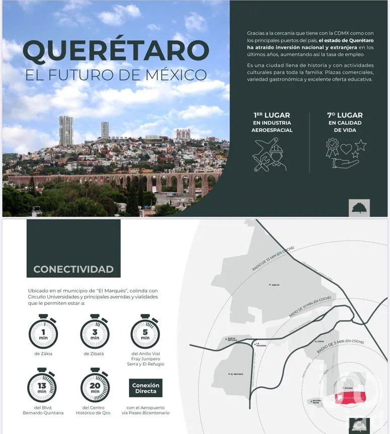 Terreno en Venta en Zákia, El Marqués, Querétaro | NEX-212464 | iad México | Foto 2 de 9