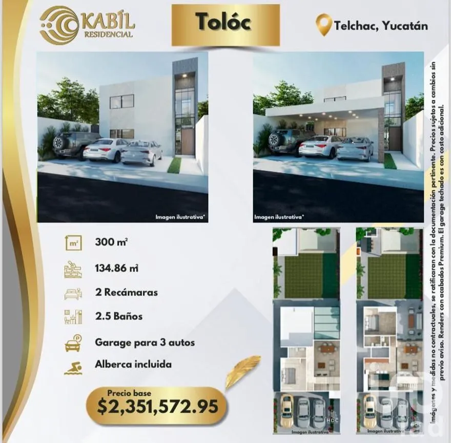 Casa en Venta en Centro Telchac Pueblo, Telchac Pueblo, Yucatán | NEX-238955 | iad México | Foto 9 de 19